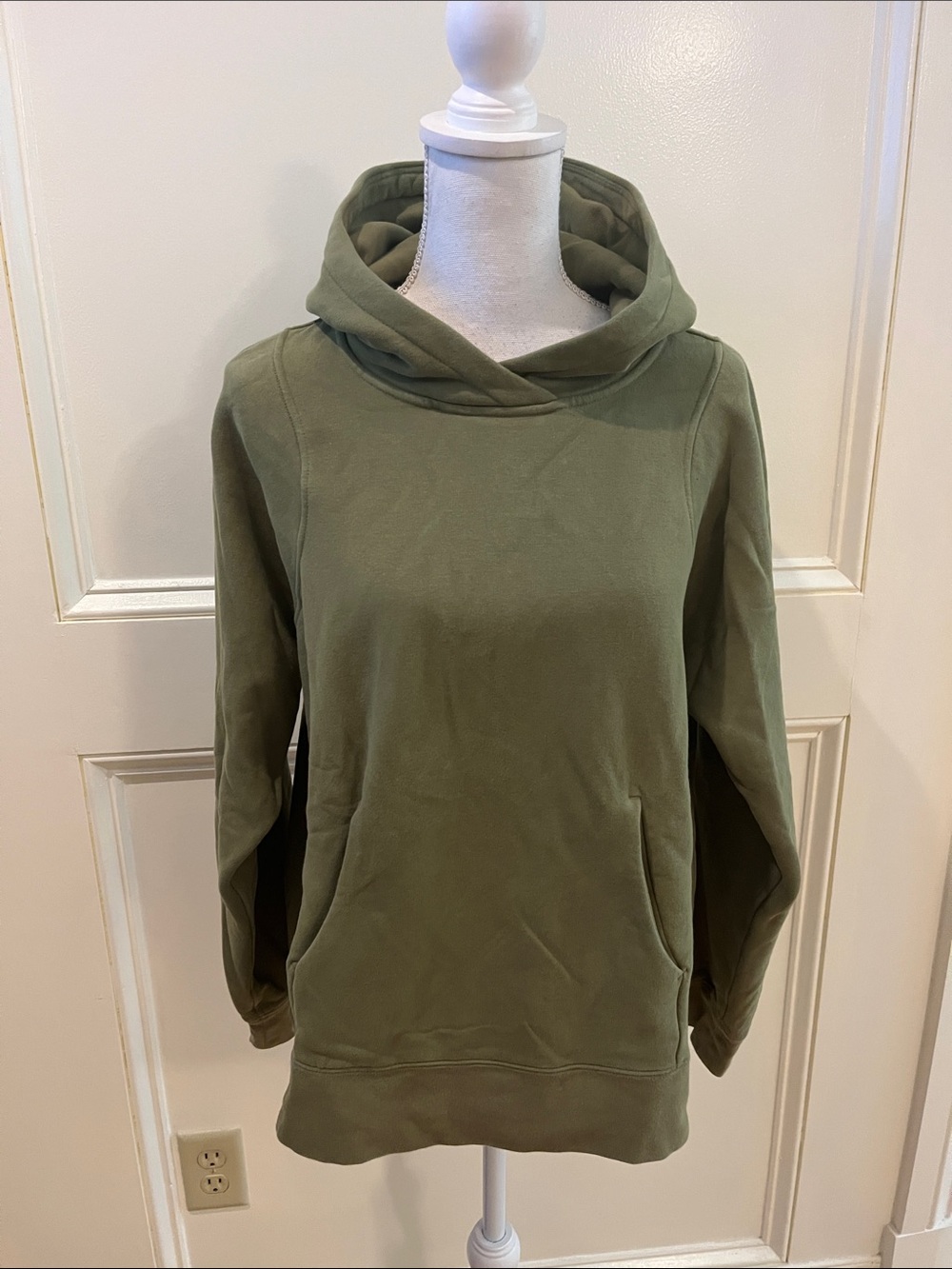 lululemon athletica Olive Green Cross-Front Hooded Pullover